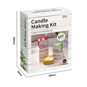 Kit de fabrication de bougies parfumées à la cire de soja faites à la main, 3 pièces, parfum Rose Jasmin, pour la <span class=keywords><strong>maison</strong></span>, avec boîte en métal pour bonbons, pour la décoration de fête - Product Image 3