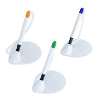 Offre Spéciale logo personnalisé Banque Hôtel Bureau Exécutif Chaîne En Plastique Bureau Stylo De Table De Bureau Promotionnel Grand logo Bureau Stylo De Table pour Banque