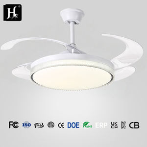 Ventiladores de Techo de Cobre de 42 Pulgadas para Interiores, con Bajo Nivel de Ruido, Iluminación LED, Control Remoto Retráctil, para Sala de Estar, Comedor y Dormitorio - Product Image 2