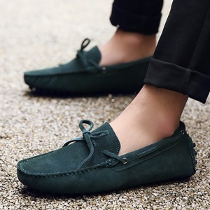 Mocasines de gamuza para hombre estilo 2024 con cordones, zapatos para conducir, para venta al por mayor de calzado masculino. - Product Image 1