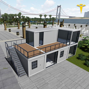 Casa modular prefabricada, contenedor de 5 dormitorios, ampliable y doblada - Product Image 1