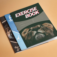 Libro de ejercicios con impresión personalizada barata, cuaderno escolar, papelería, libro de ejercicios, suministro de escuela primaria, cuaderno de líneas francesas al por mayor