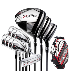 ชุดไม้กอล์ฟสำหรับผู้ชาย <span class=keywords><strong>HONMA</strong></span> XP2 รุ่นเริ่มต้น ทำจากคาร์บอน พร้อมเครื่องวัดระยะฟรี ถุงกอล์ฟ และพัตเตอร์ - Product Image 1