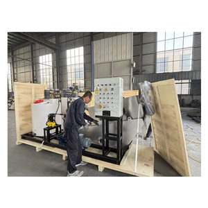 Machine de déshydratation des boues industrielles, presse à vis multi-disques mobile montée sur châssis, système de séparation solide-liquide, 3P 380V - Product Image 6