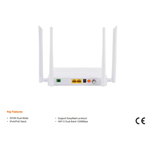 2 Cổng Gigabit + CATV + 2.4 Gam & 5 Gam Wifi Onu <span class=keywords><strong>B</strong></span>ăng Tần Kép Catv Xpon 5 Gam Onu <span class=keywords><strong>Router</strong></span> <span class=keywords><strong>B</strong></span>ăng Tần Kép Wifi Onu Modem - Product Image 2