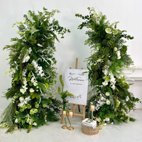 Arche florale 5D moderne et écologique pour scène de mariage, événement, fête, décoration florale artificielle en soie, couleur personnalisée, fabrication sur mesure