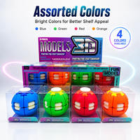 Balle anti-stress LED rotative en gros pour enfants, jouet sensoriel à presser, idéale pour les fêtes et les cadeaux.