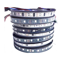NOUVEAU Bande LED numérique programmable RVB pleine couleur magique 5V Ws2812 30 60 74 144 LED