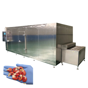 Machine de <span class=keywords><strong>congélation</strong></span> de type tunnel à azote liquide, le premier choix pour la <span class=keywords><strong>congélation</strong></span> à basse température des queues d'écrevisses - Product Image 1