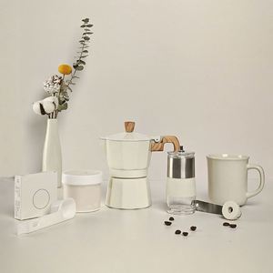 Ensemble moulin à café manuel, ensemble cafetière moka six pièces, coffret cadeau café, coffret cadeau machine à café manuelle - Product Image 6