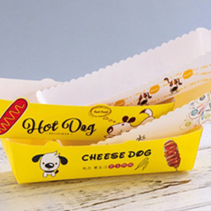2023热卖定制儿童纸快餐零食包装盒带走长三明治热狗包装翻盖盒 - Product Image 4