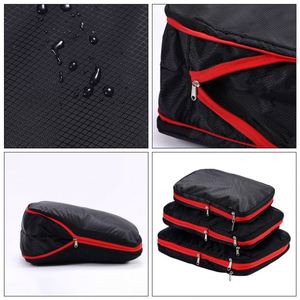 Custom <b>Compression</b> Luggage Packing Business Travel Organizer Cubes <b>Bag</b> With Logo - Product Image 3