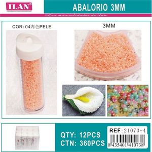 Perline Ilan Abalorio 3mm Colore Pelle per Creazione di Gioielli e Artigianato - Product Image 3