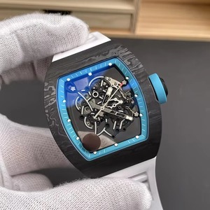 Montre mécanique automatique pour homme en fibre de carbone bleue de luxe, étanche et lumineuse, nouvelle collection 2026, best-seller - Product Image 2