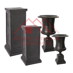 Maceta para centros de mesa de suelo de jardín, maceta de oro antiguo de aluminio para el hogar, hoteles y restaurantes, decoración 2024, el último superventas - Product Image 2