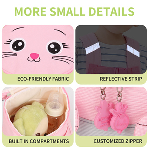 Sac à dos d'école <span class=keywords><strong>personnalisable</strong></span> pour enfants, idéal pour les jeux en plein air, petit sac à dos pour garçons et filles avec bretelles doubles - Product Image 4