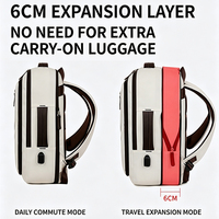 Sac à dos unisexe pour ordinateur portable, idéal pour les voyages d'affaires, en tissu Oxford imperméable, avec port USB, logo personnalisable, extensible, pour étudiants