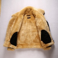 Veste en cuir véritable de haute qualité pour hommes, design de mode pour hommes, bombardier B3 en fourrure de mouton pour hommes, nouveauté en gros OEM