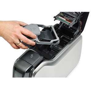 Original Zebra ZC300 Single Side/Dual Side Plastic Pvc Card <b>Printer</b> 300Dpi Desktop <b>Printer</b> - Product Image 3