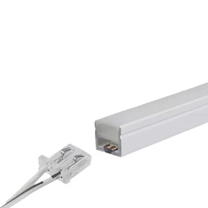 Corte libre 10x10mm Luz de perfil de Soldadura Libre DC12V 3000K Tira de luz LED de silicona de neón impermeable para gabinete Panel de madera - Product Image 5