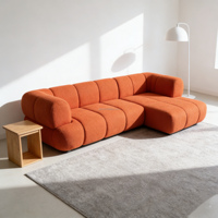 Sofá Chesterfield de Dos Plazas sin Marco, Estilo Francés, con Esponja de Lujo, Diseño Moderno, Sin Estructura de Soporte, para Sala de Estar, Venta Directa de Fábrica