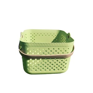 Portable Storage <b>Basket</b> Rectangle PP <b>Stackable</b> Bath Bathroom Student Dormitory Large Size Neatening Organizer - Product Image 5