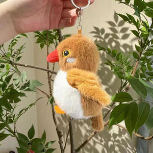 Bird Parrot <strong>Super</strong> Soft Plush Keychain Pendant with PP Cotton Filling Small Animal Bag Doll Design - Product Image 3