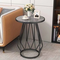 Table basse moderne de luxe légère et durable à double niveau avec rangement, en métal doré et pierre, mobilier de maison pour salon et chambre à coucher
