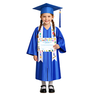 Uniformes <span class=keywords><strong>de</strong></span> Graduación <span class=keywords><strong>de</strong></span> Jardín <span class=keywords><strong>de</strong></span> Infancia <span class=keywords><strong>de</strong></span> Alta Calidad con Borla, Estola, Certificado, Togas y Birretes para Graduación <span class=keywords><strong>Preescolar</strong></span> - Product Image 2
