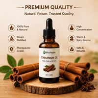 Huile essentielle de cannelle 100% pure et naturelle, en vrac, biologique, distillée à la vapeur, écologique, pour aromathérapie et arôme alimentaire naturel