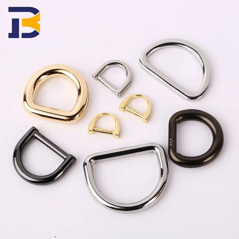 Customized high-quality handbag zinc alloy metal bag accessories buckle wallet foot lock D ring buckle