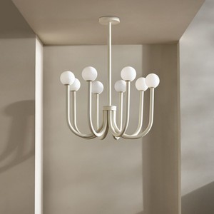 Lustre en forme de champignon à 6, 8 ou 10 têtes LED, forme ronde, lampe de plafond pour la maison, design moderne minimaliste - Product Image 2