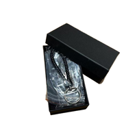 Caja de Cartón para Envíos de Alta Calidad en Color Negro con Logotipo Personalizado, Forro de Esponja, Impresión UV en Relieve, Diseño Moderno y Lujoso