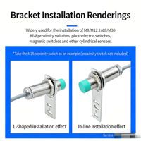 Support de fixation en acier inoxydable de marque HL, d'origine Shandong, pour capteur photoélectrique de proximité de type L M8/M12/M18