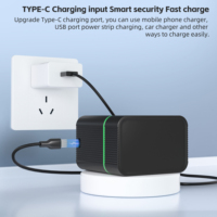 Chargeur de piles AA rapide PUJIMAX à 8 emplacements, étui de rangement et de charge portable, piles AA Li-ion rechargeables haute capacité 4255 mWh 1,5 V