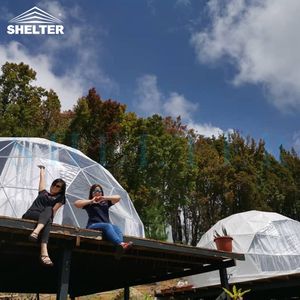 アルミニウム構造のPVC透明測地線プレハブドームハウス - Product Image 5