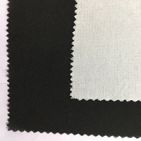 Meilleure vente 72gsm 200D 100% polyester sergé tissage tissé adhésif fusible vêtement interlignage