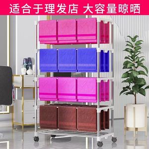 Étagère de rangement pour serviettes de salon au design moderne 2025 Lucky, armoire de présentation pour salon de beauté et barbier avec rangement pour articles divers, idéale pour la salle de sport - Product Image 5