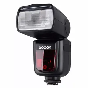 Godox V860II Round Head Camera Flash Speedlite for Camera model shoots flash outside