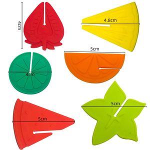 Factory Direct Supply Food Grade Silicone Wine Glass Identifiers <b>Fun</b> Fruit Shaped Drink Markers for Party - Product Image 2