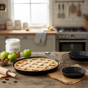 Stampo per crostata nera con fondo liscio da 28 cm - Product Image 3