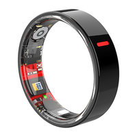 Anneau intelligent H09 en acier inoxydable, suivi de la santé, moniteur de fréquence cardiaque, de sommeil et d'oxygène sanguin, étanche 5ATM IP68, anneau de fitness pour hommes et femmes