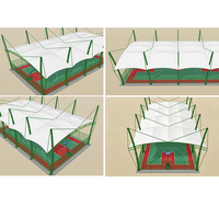 Prix d'usine ODM OEM Structures tendances en membrane PVDF durables et imperméables pour tentes de stade, terrains de tennis, de padel et aires de jeux campus