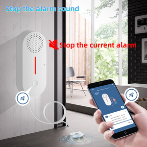 Détecteur d'alarme de niveau d'eau et de fuite WiFi TUYA APP, capteur de surveillance sans fil, alerte sonore et lumineuse, détecteur pour la maison, la cuisine, la salle de bain - Product Image 5