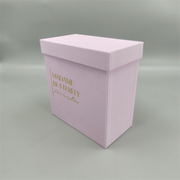 Emballages de luxe faits à la main pour soins de la peau, boîtes à fleurs pour bouquets et roses avec papier couché, formes personnalisées, impression dorée à chaud