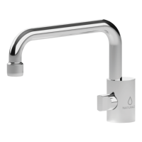 Robinet de cuisine moderne en acier inoxydable à installer sous fenêtre, modèle 331218-CR (Napoli), fabriqué en Italie