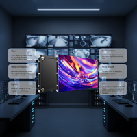 Panel LED Digital para Piso Mini-COB P1.5 con Píxeles de 1.5 mm, 600x337.5 mm, Pantalla HD para Interiores, Compatible con Animación de Texto Dinámico, 1 Año de Garantía