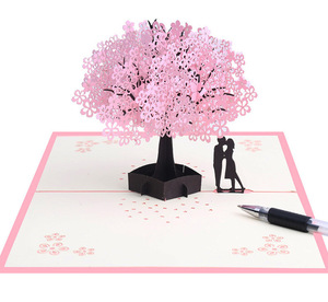 Biglietti Pop-up Love 3D <span class=keywords><strong>cartolina</strong></span> <span class=keywords><strong>regalo</strong></span> di san valentino con adesivi per busta invito a nozze biglietti d'auguri anniversario per lei - Product Image 2