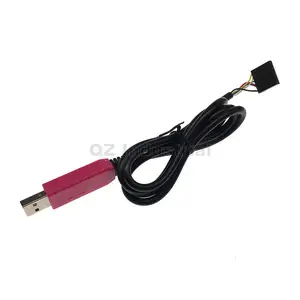 QZ industrial nice CP2102 USB to serial cable ttl module to 232 download cable Brush cable with CTS RTS 6PIN