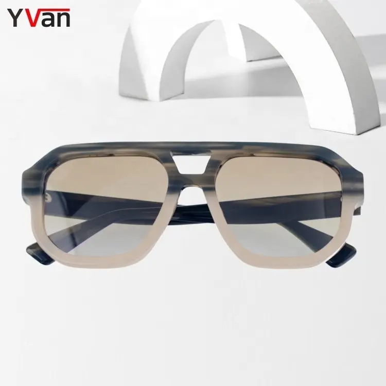 70S UV400 New Collection Men's Sunglasses Vintage Acetate Aviation Sunglasses Sun glasses